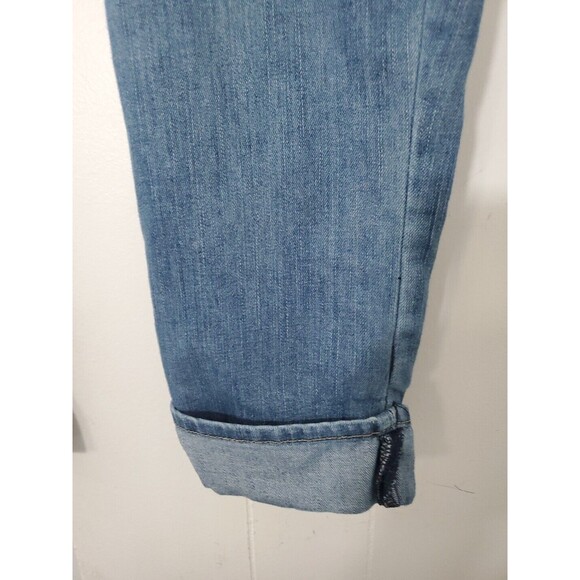 LEVI STRAUS SIGNATURE Mid RISE DENIM CAPRI Cuffed PANT SIZE 14 - Picture 2 of 10